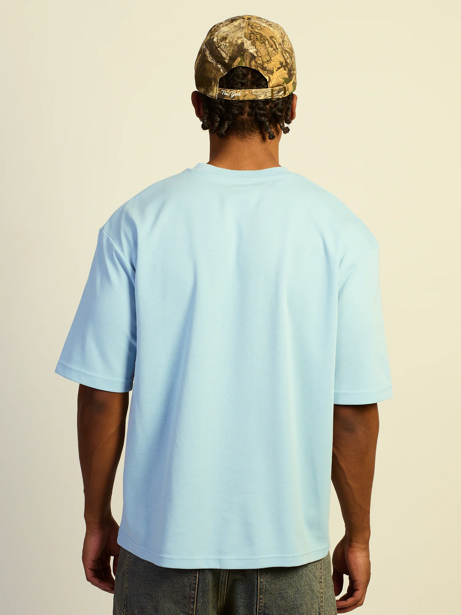 KOLBY BOXY FIT TEE - BABY BLUE - Image 4