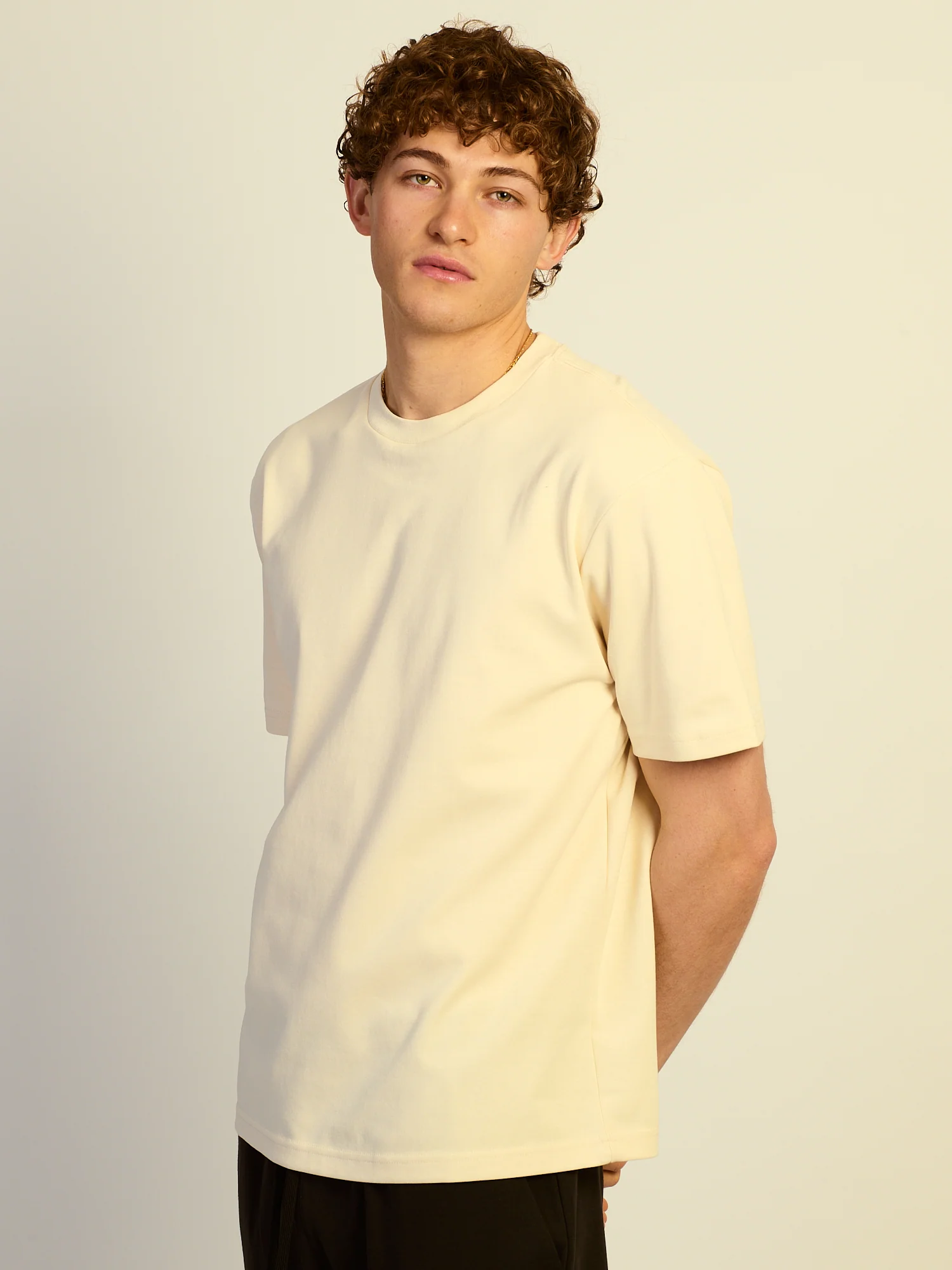 KOLBY RELAXED FIT KEEP COOL TEE - NATURAL - Image 3