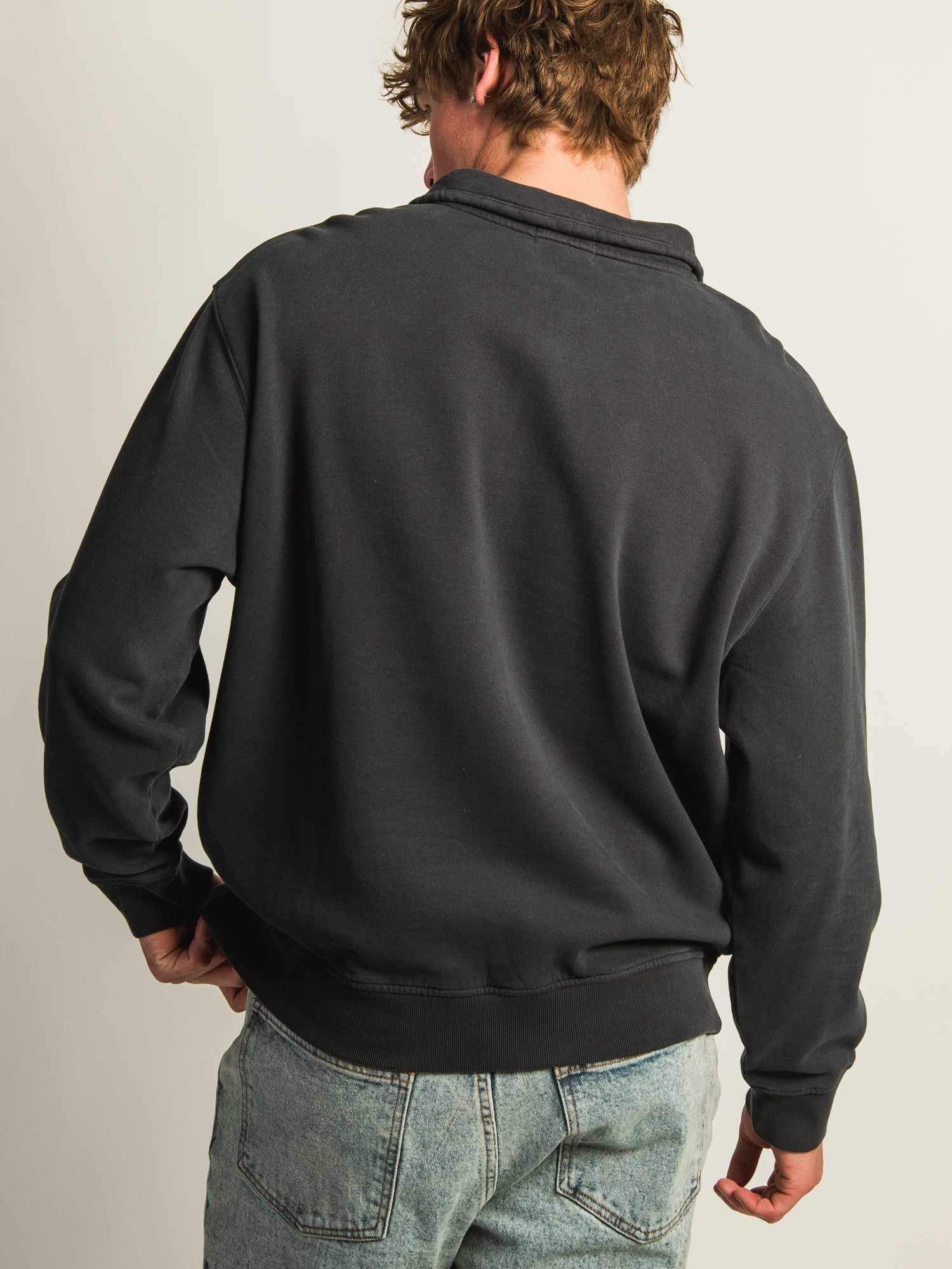 KOLBY RELAXED FIT QUARTER ZIP - NAVY - Image 5