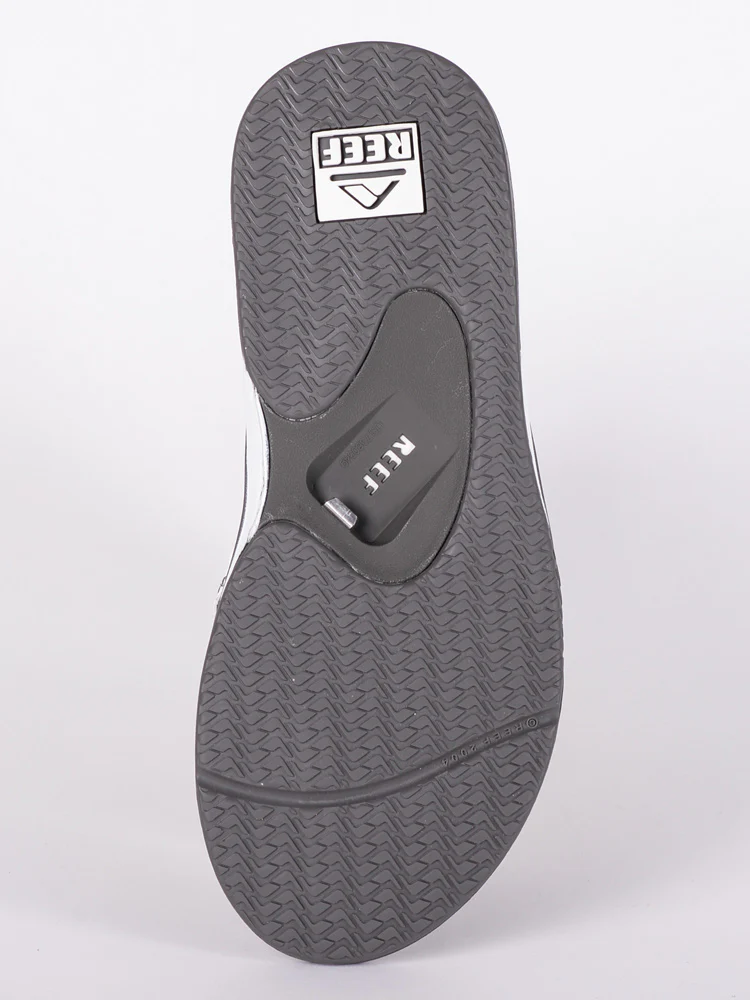MENS REEF FANNING GREY/WHITE SANDALS - Image 4