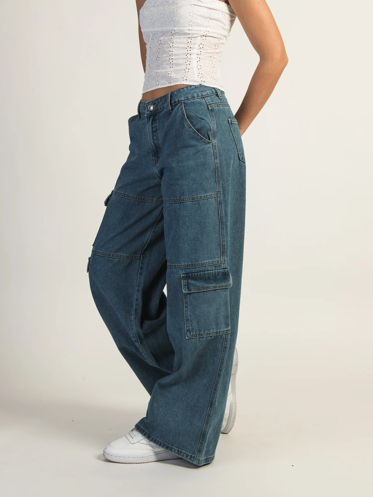 PRINCESS POLLY TAMBA CARGO JEANS - Image 4
