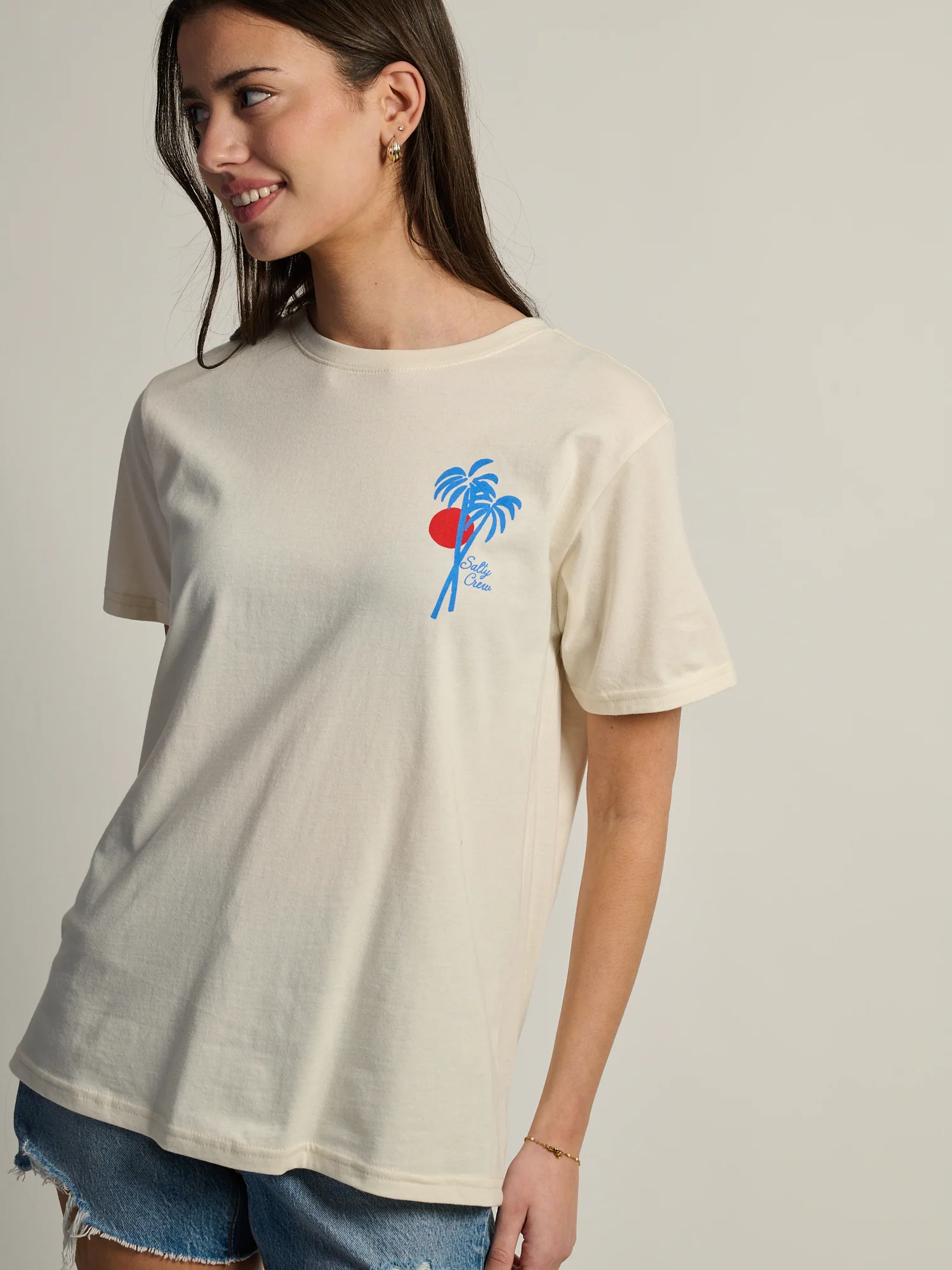 SALTY CREW GEO PALM BOYFRIEND TEE - Image 4