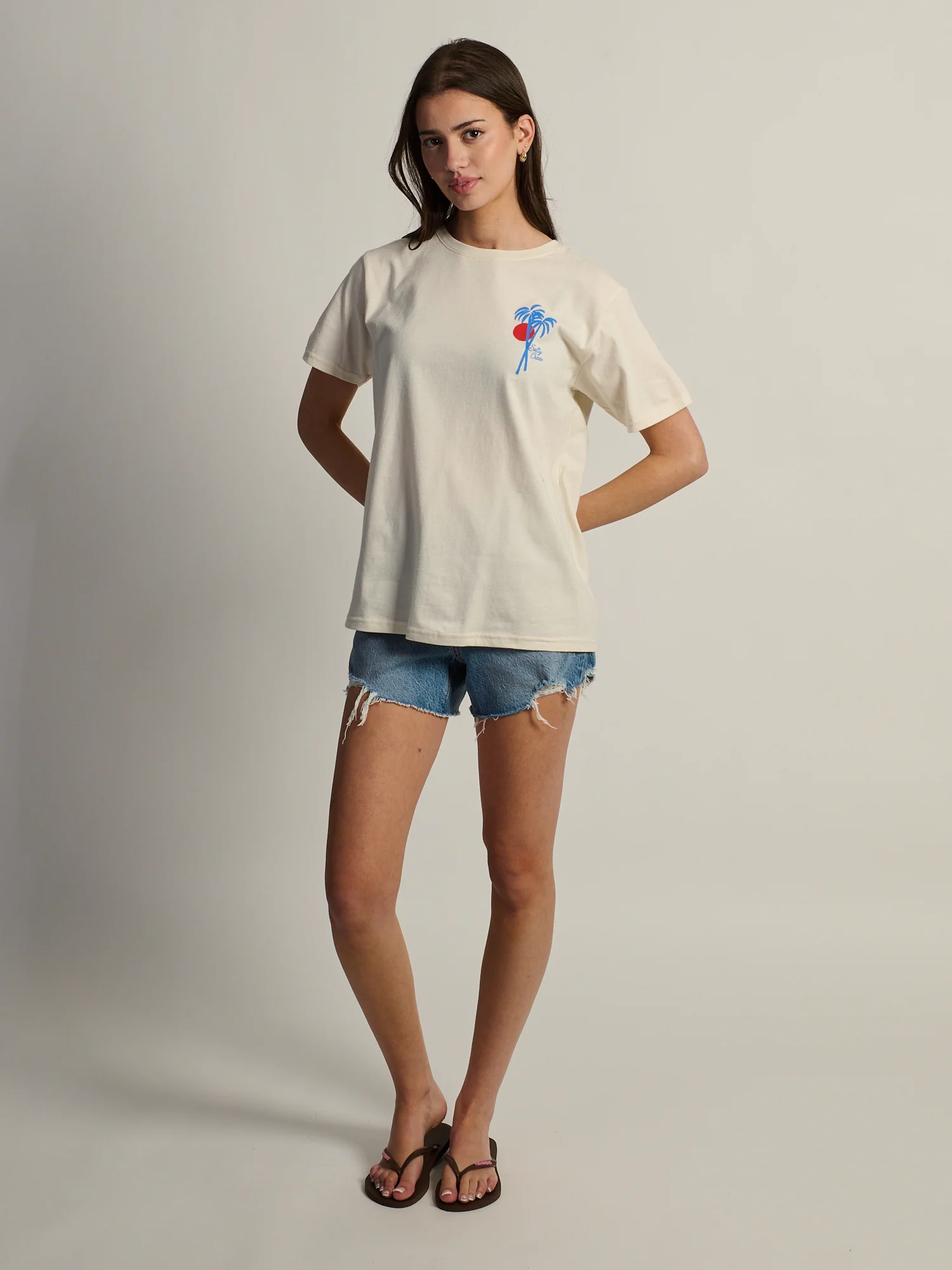 SALTY CREW GEO PALM BOYFRIEND TEE - Image 5